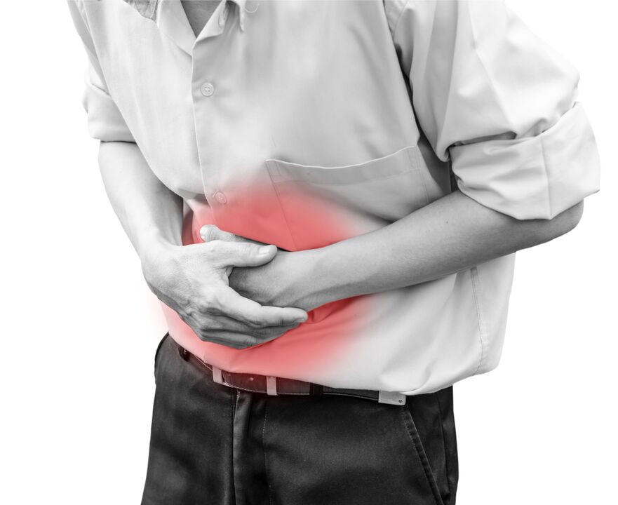 Dolor abdominal causado por parásitos o gusanos. 